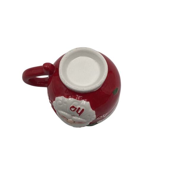 Santa Ceramic Mug Red Christmas Holiday Theme - Picture 4 of 9
